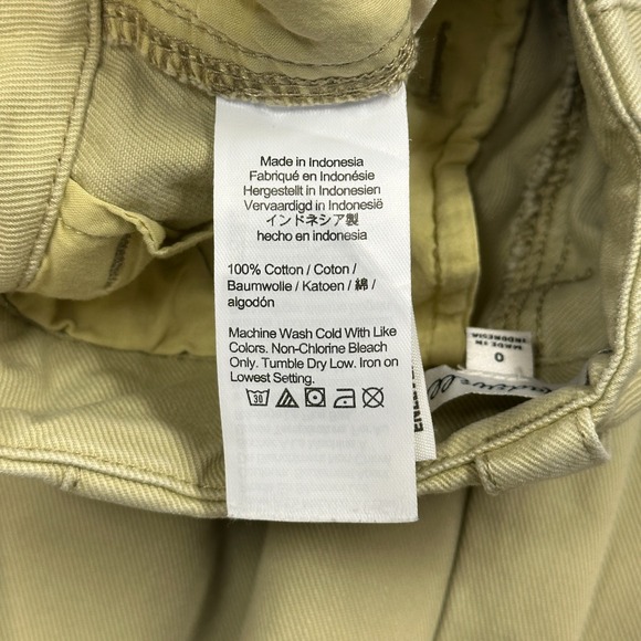 Madewell Relaxed Chino Pants Womens Size 0 100% Cotton Pale Lichen Color EUC - Picture 10 of 10